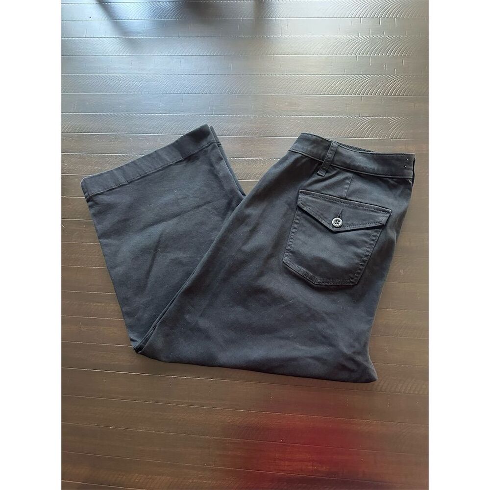 Torrid Women's Size 14 Black Wide Leg Crop Pants Casual - Picture 2 of 8